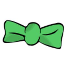 Bow tie vector drawing