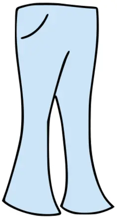 Bell bottoms vector image