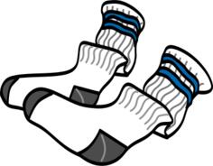 Athletic crew socks vector image