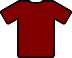 Red t-shirt vector graphics