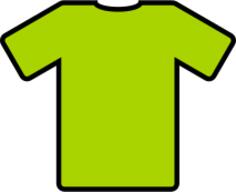 Green t-shirt vector illustration