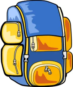 Rucksack vector image