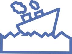 Ship cartoon vector drawing