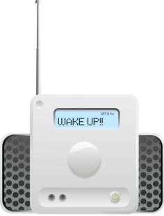 Wake up receiver vector illustration