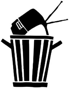 Trash can vector illustration