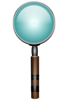Magnifying glass vector clip art