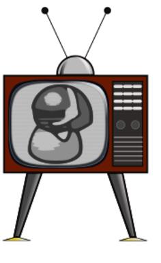 Vector graphics of an old TV receiver