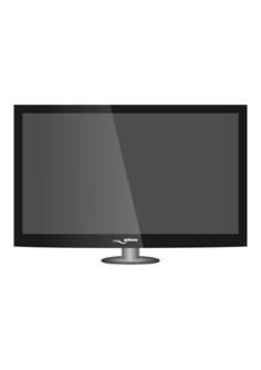 Plasma TV vector clip art