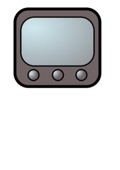 Television pettern vector drawing