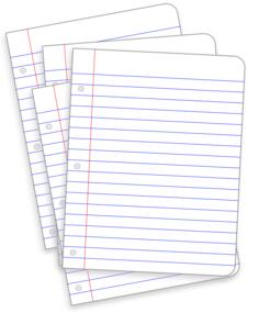 Lined pages vector image