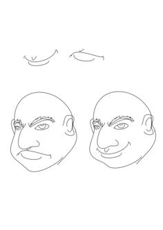 Head for simple animation vector image