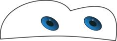 Car eyes vector image