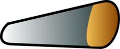 Car right headlight vector image