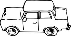 Trabant vector drawing