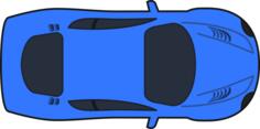 Dark blue racing car vector illustration
