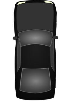 Black car vector illustration