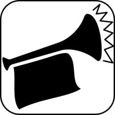 Vector drawing of musical icon