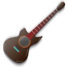 Vector graphics of acoustic guitar