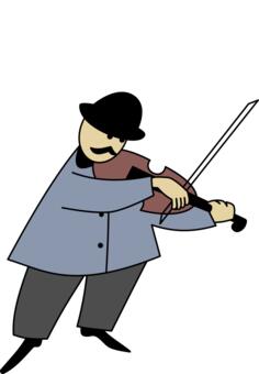 Fiddler vector illustration