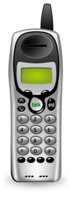 Cordless telephone vector image