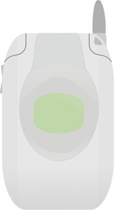 Flip phone vector clip art