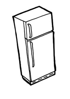 Fridge vector image