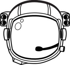 Astronauts helmet vector image