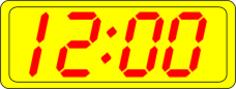 Digital clock display vector image
