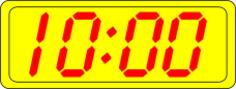 Digital clock display vector illustration