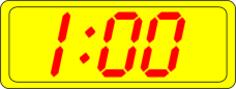 Digital clock display vector illustration