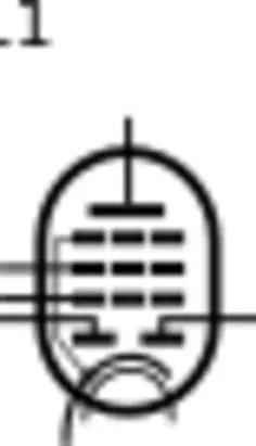 Radio Tube UBL1 vector icon