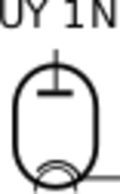 Radio Tube UY 1N vector icon