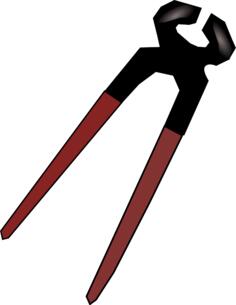 Pinchers vector drawing