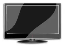 Flat TV vector image