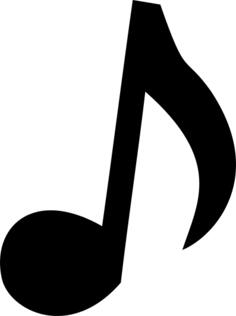 Eighth musical note vector image