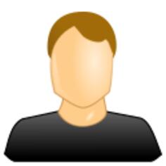 Faceless man vector icon