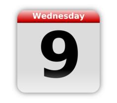 Large calendar icon vector image