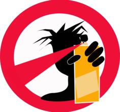 No graffiti sign vector image