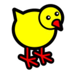 Chicken icon vector clip art