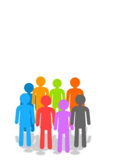Vector image of population icon