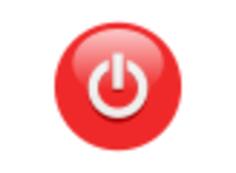 Red power button drawing