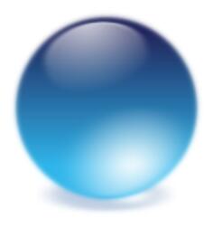 Blue ball vector image