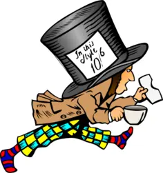 Mad hatter vector image