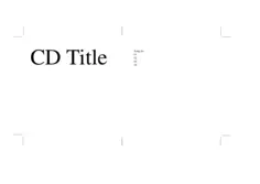 CD cover template vector image
