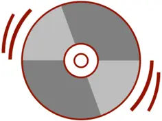 Vector drawing of CD