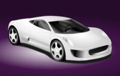 Sports car vector clip art