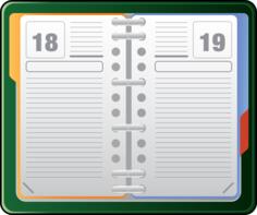 Diary vector clip art