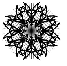 Vector clip art of rosette