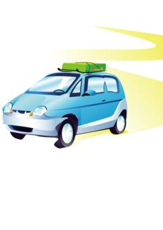 Travel car vector image