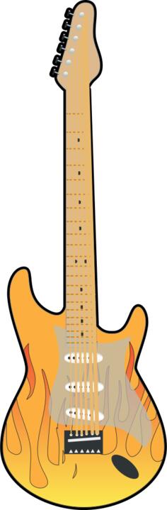 Bass guitar vector image